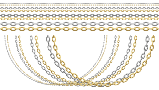 シンプルなチェーン（8種 / 2色）