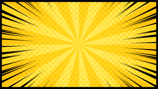 ポップな集中線の背景（8色）